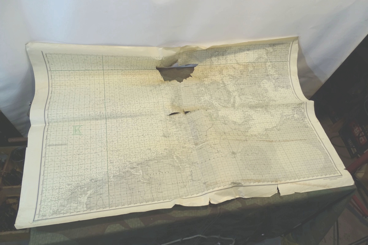 Kriegsmarine Dienst Seekarte " D 1863 S"