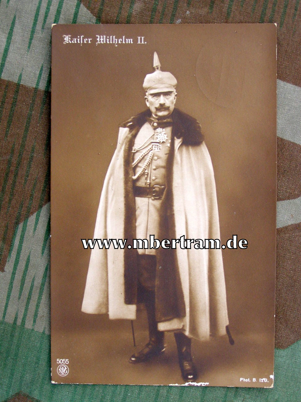 Portrait Postkarte Kaiser Wilhelm II, Feldpost, gelaufen 1915