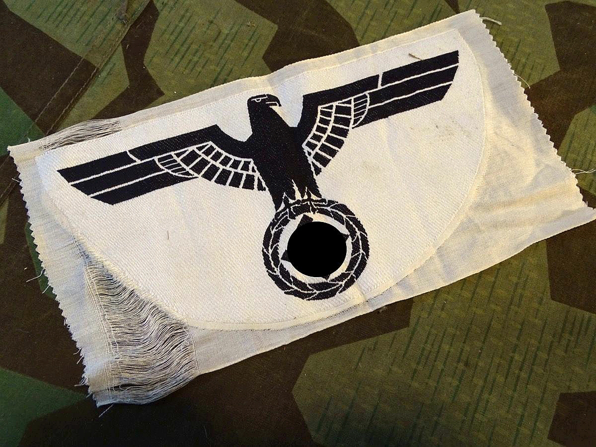 Wehrmacht Heer großer Brustadler für das Sporthemd, gewebt, ungetragen. 