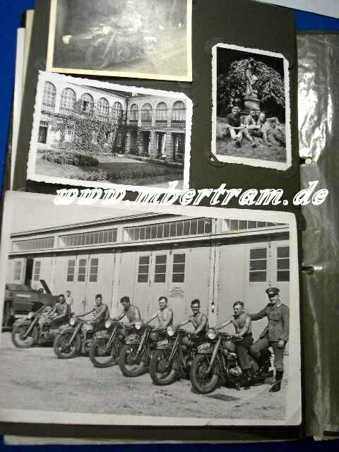 2227-8 Dokumente u.Fotos Panzer Aufklrungs Abt.1, Soldbuch