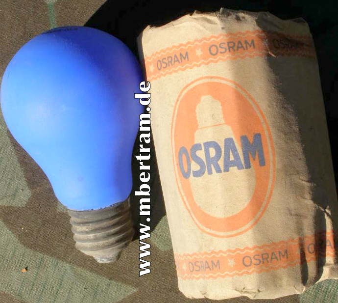 Osram Luftschutz Lampe, 220-230 V, 25 W um 1944/45