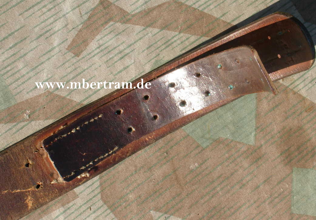10400-10 PREUSSEN KOPPELSCHLOSS Ab 1895, MESSING, m. Riemen, 2 Herstellermarken 1914/15