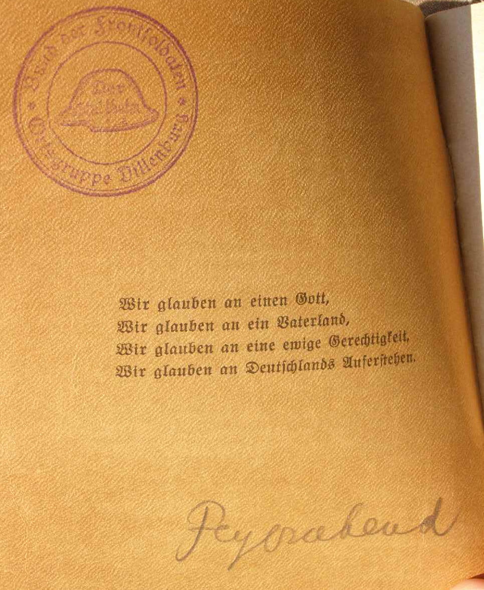 Stahlhelmbund Liederbuch, Landesverband Sachsen, 45 Seiten