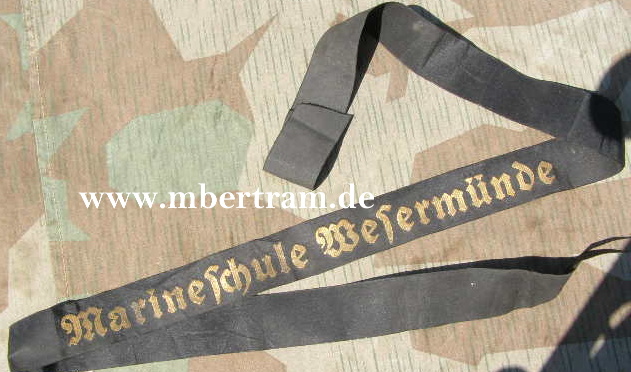 Mützenband Kriegsmarine "Marineschule Wesermünde "