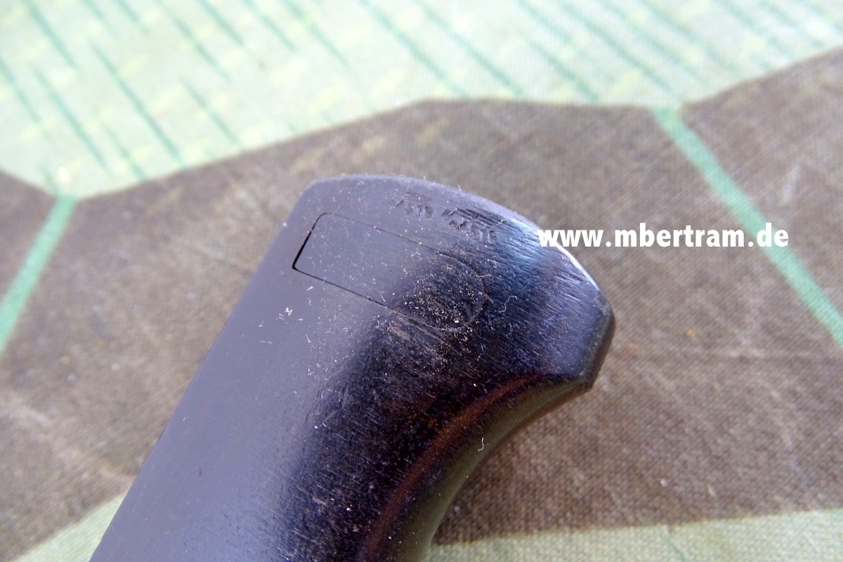 Seitengewehr SG  84/98, Bakelit Griffschalen, Hst. " 43 agv" Berg & Co Sg-Ohligs