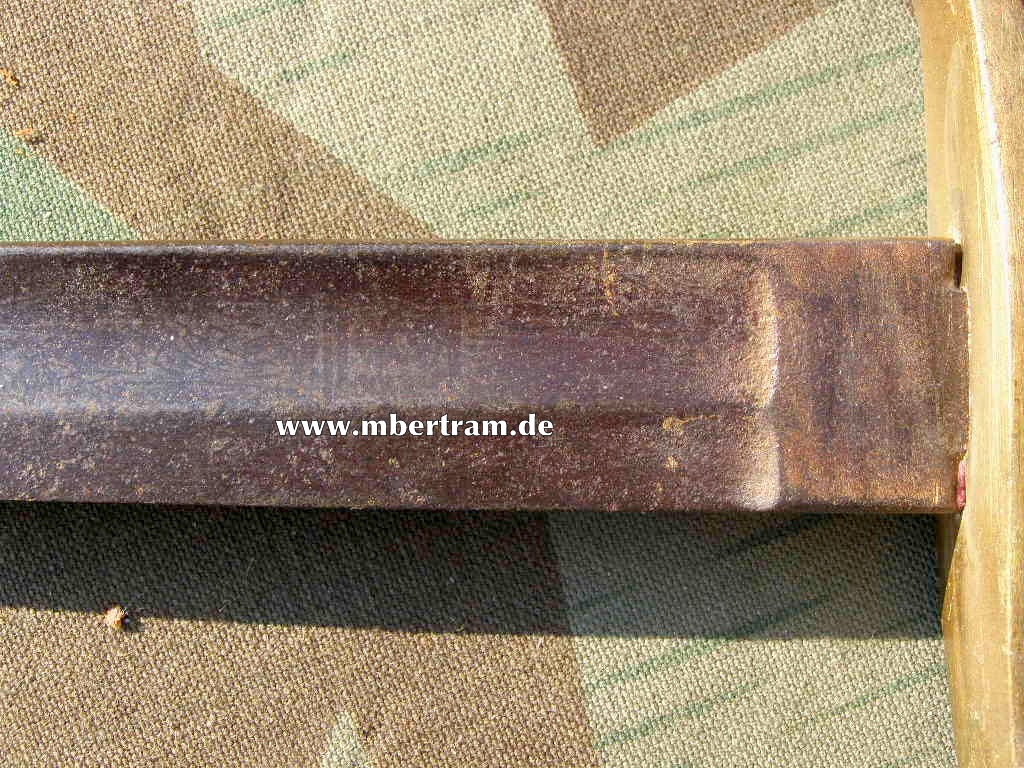 13591-8 Extra Seitengewehr M 1849, mit Ätzung u. Rinne, o. Scheide