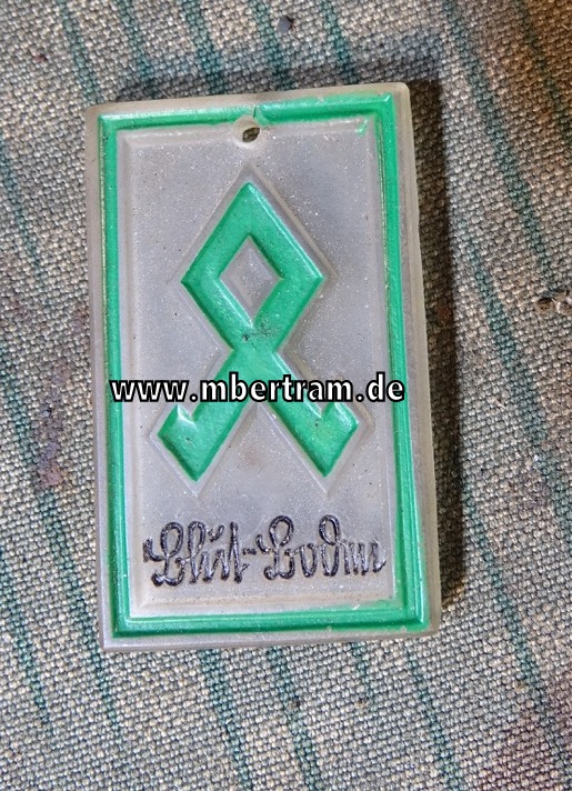 Winterhilfswerk WHW 1940  'Germanische Runen- Blut -Boden'. Glas