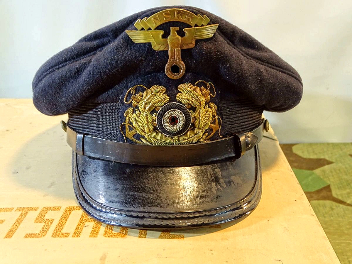 Nationalsozialistisches Kraftfahrkorps (NSKK) Motorbootstandarte, Schirmmütze für Mannschaften Nationalsozialistisches Kraftfahrkorps (NSKK) Motorbootstandarte, Schirmmütze für Mannschaften