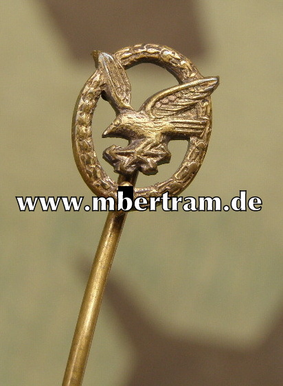 Luftwaffe Fliegerschützenabzeichen mit Blitzbündel, 9 mm
