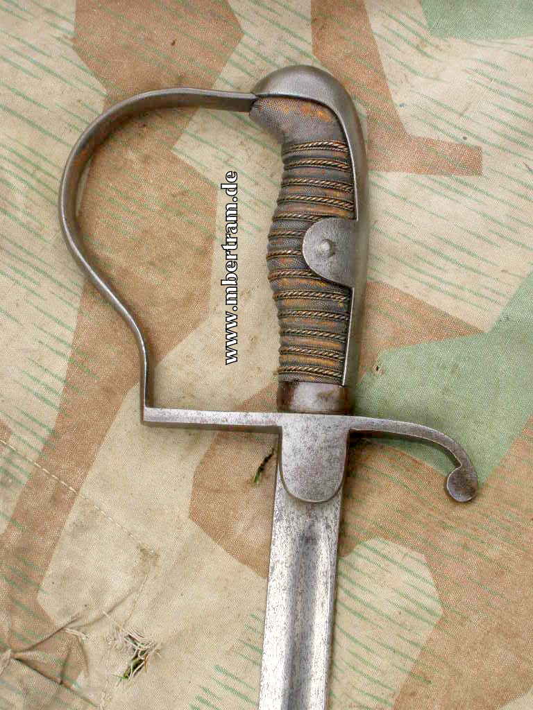Einheitssäbel , preussisch um 1916, " WKC SG" o. Scheide