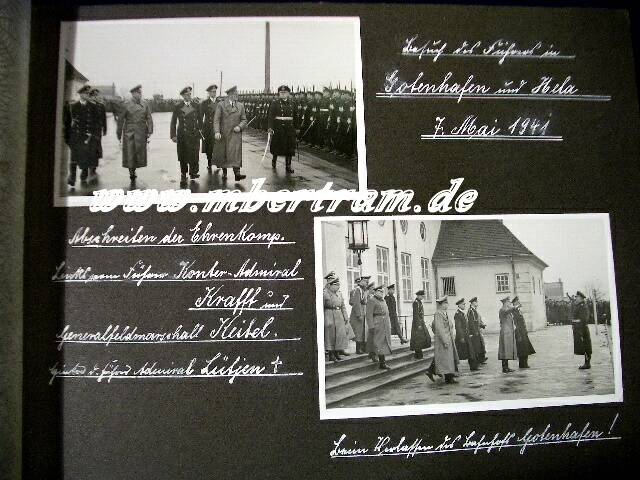 Fotos/Urkunden Kdt. Marinesign.station Hela 1941-45