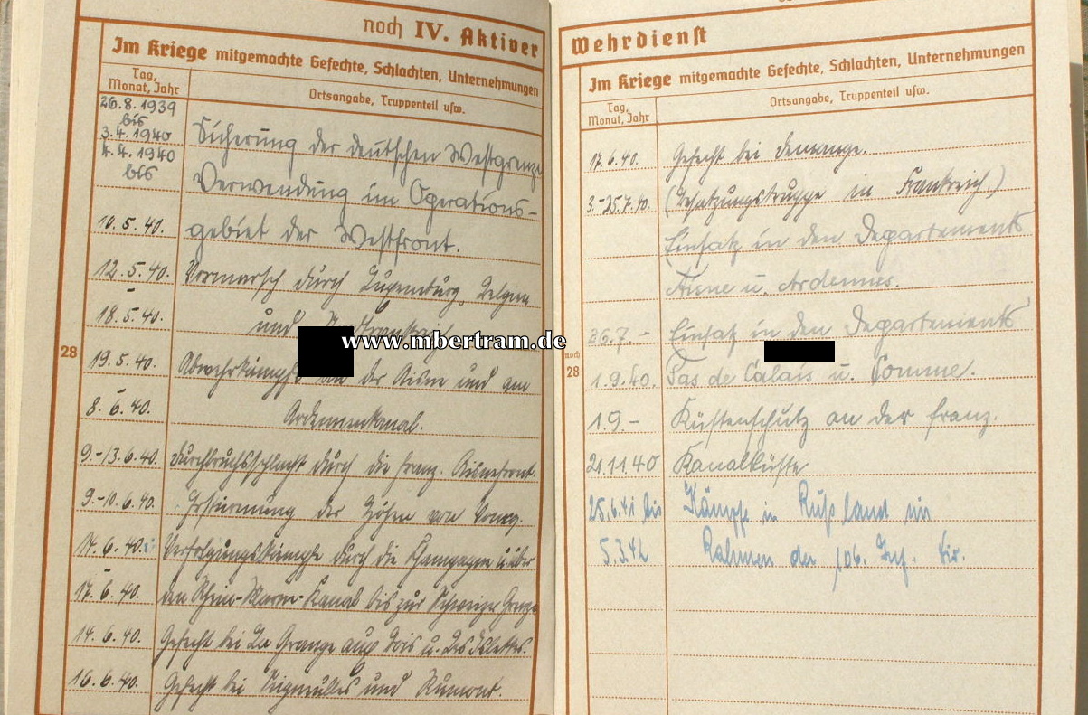 11385-13 Dokumente: 1. Inf. Rgt. 39 , Nachr. Zug, Düsseldorf, EK 2....
