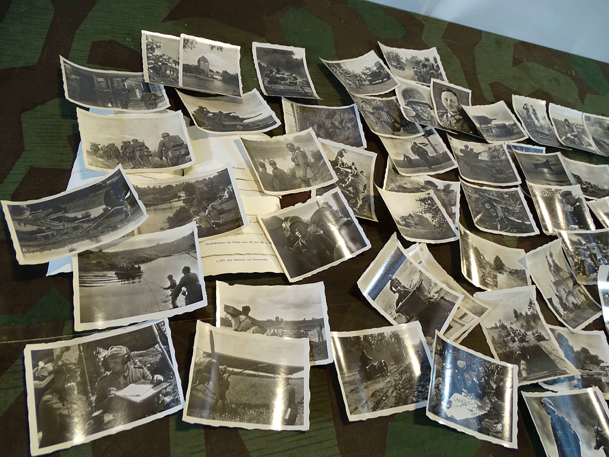 Fotoserie, 72 Fotos des Hannoversches Schützen Rgt., Russlandfeldzug für Dienstzeitalbum