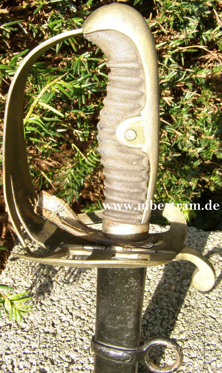 Preuss. Kavalleriesäbel M.1852, Ätzung: Train Bat. 5