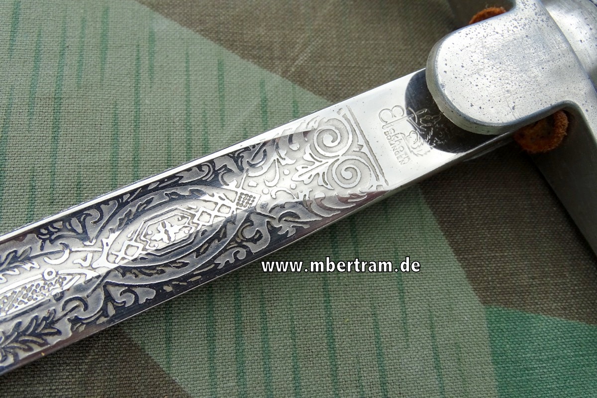 15775-12 Wehrmacht Kavallerie Einheitssäbel mit Klingenätzung um 1936, SELTEN