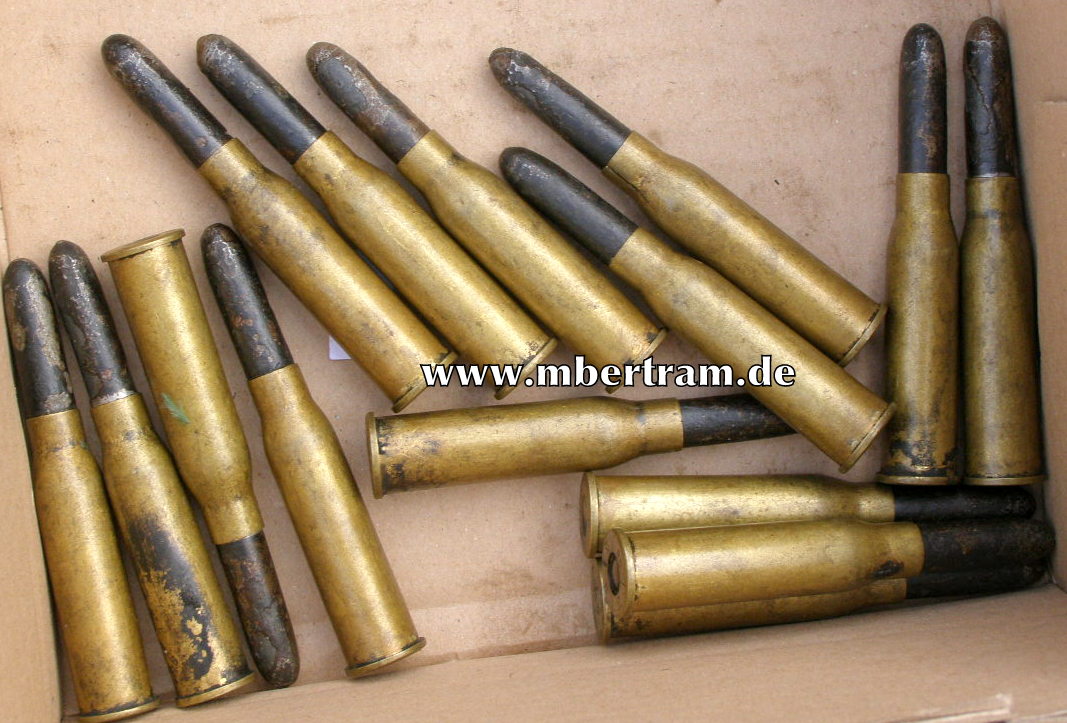 4 Dekopatronen 8x50 Steyr Mannlicher M 95, Baujahr 1921