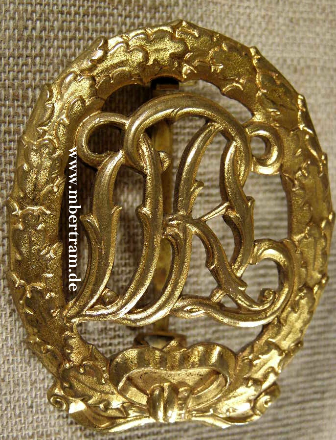 DEUTSCHES REICHSSPORTABZEICHEN "DRL" IN GOLD - AUSFÜHRUNG BIS 1934