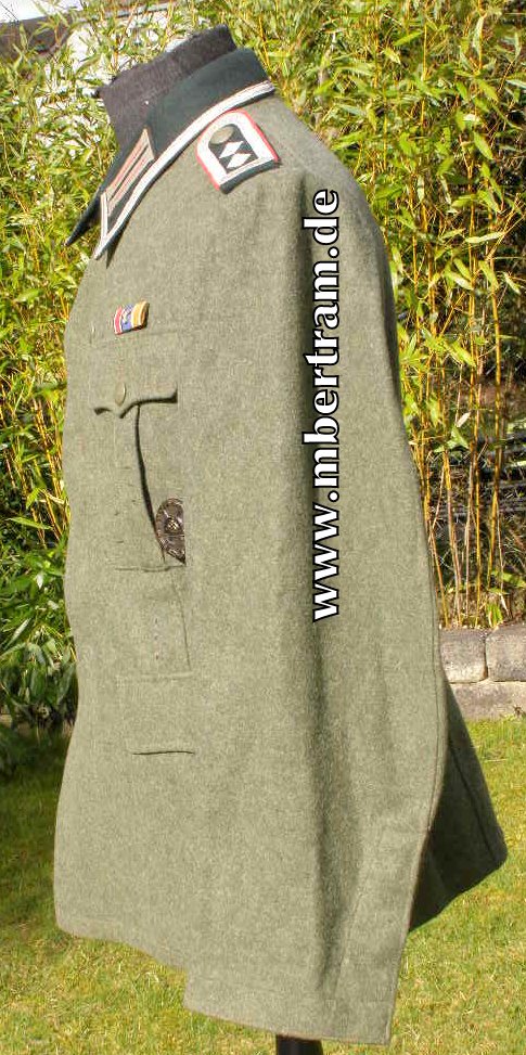 13461-13 WH Feldbluse M36, 1941, Kammerstück, Oberfeldwebel Artillerie Schirrmeister, Traumzustand