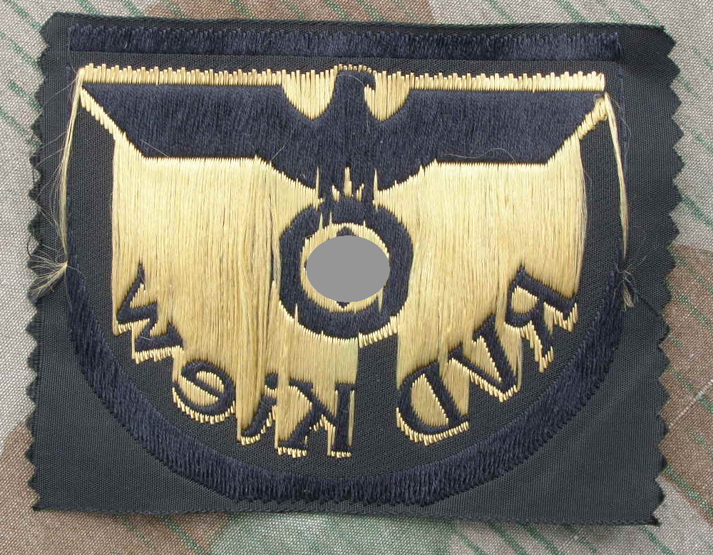 Reichsbahn Ärmeladler "RVD Kiew" ungetragen