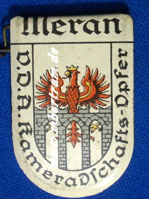 WHW "Wappen deutscher Städte, Meran" Blech.