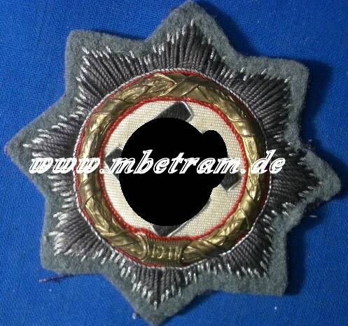 Deutsches Kreuz in Gold, Stoffausführung für Wehrmacht