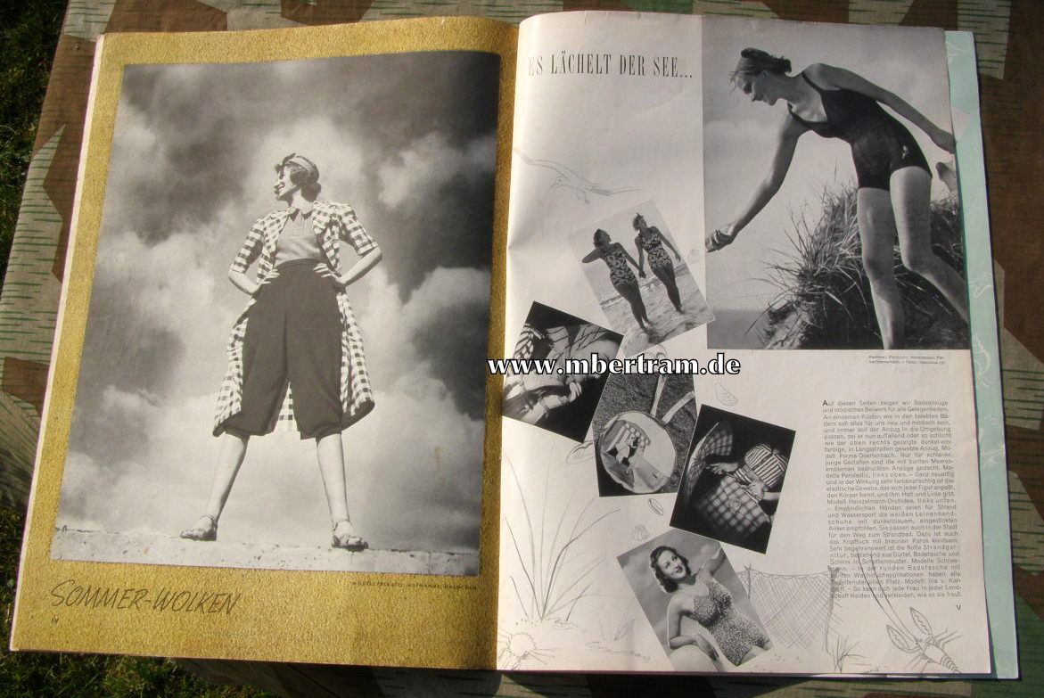 Frauenzeitschrift: Die neue Mode Linie, Juni 1938.