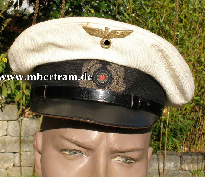Kriegsmarine weiße Schirmmütze Portepee Unteroffiziere