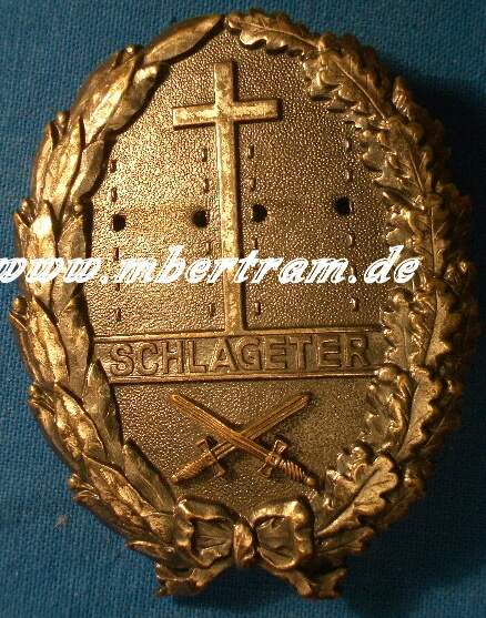Schlageter Ehrenzeichen, hochovales Steckabzeichen