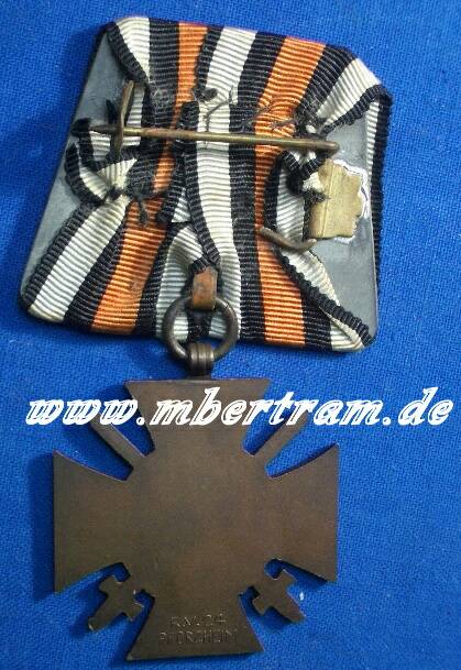 EINZEL ORDENSSPANGE EHRENKREUZ FÜR FRONTKÄMPFER