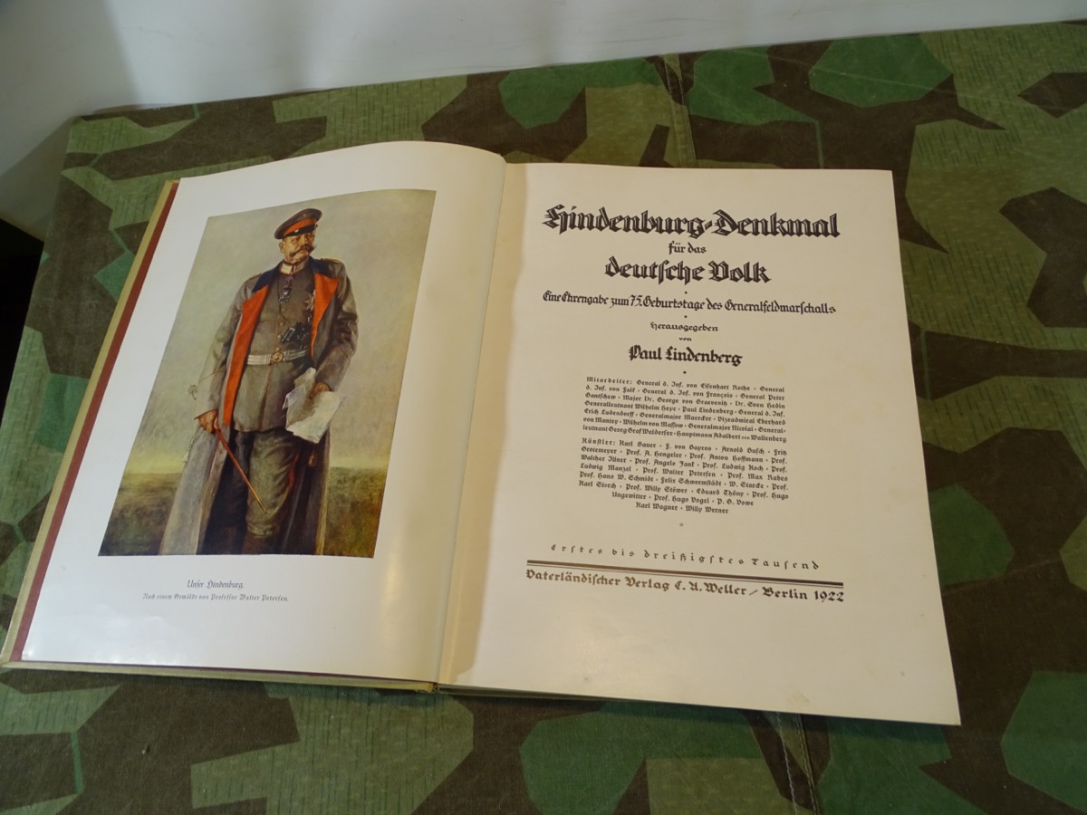 Lindenberg, Paul. Hindenburg-Denkmal für das Deutsche Volk. Berlin, 1922