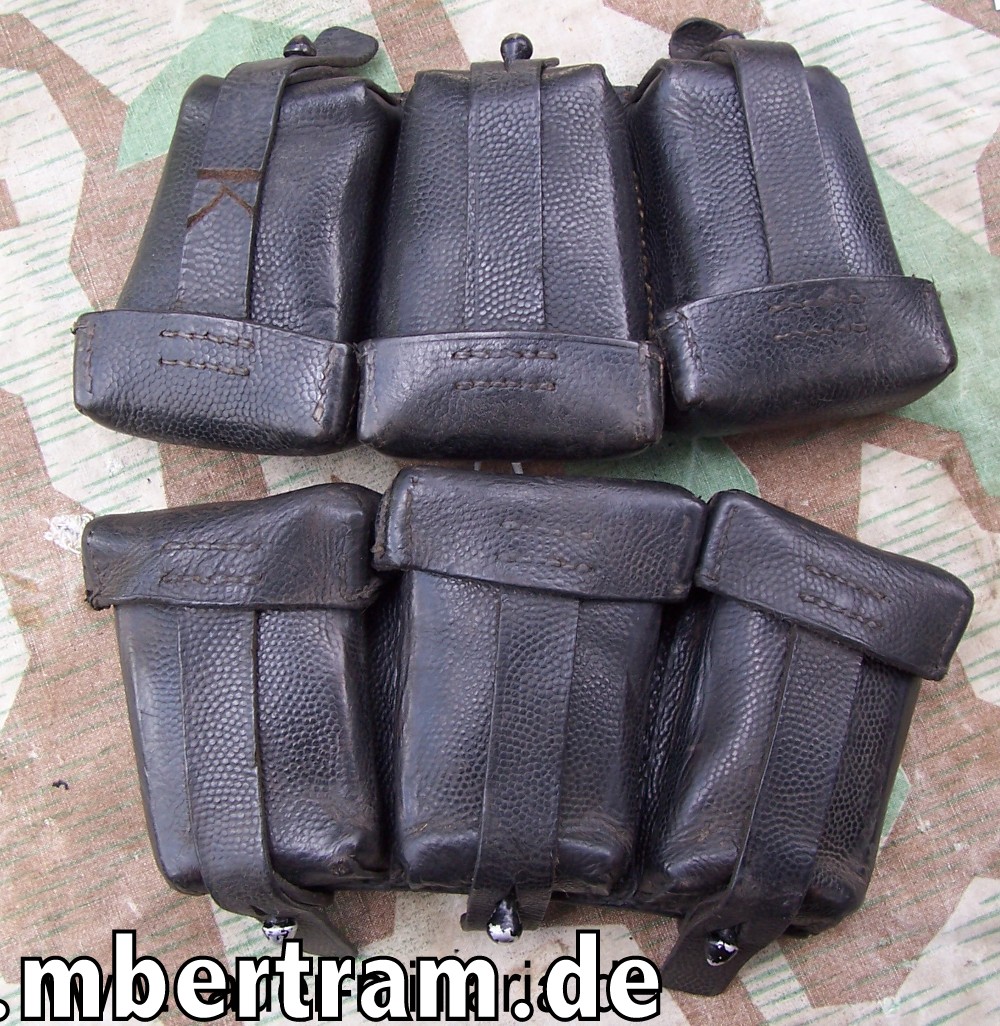 Pärchen K98 3er Munitionstaschen: Fa. Beck Nürnberg 1937/ 1942