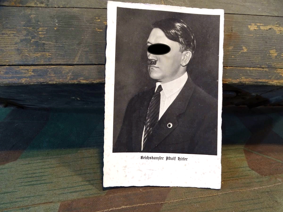 Frühe Propaganda Portrait Postkarte " Reichskanzler Adolf Hitler"