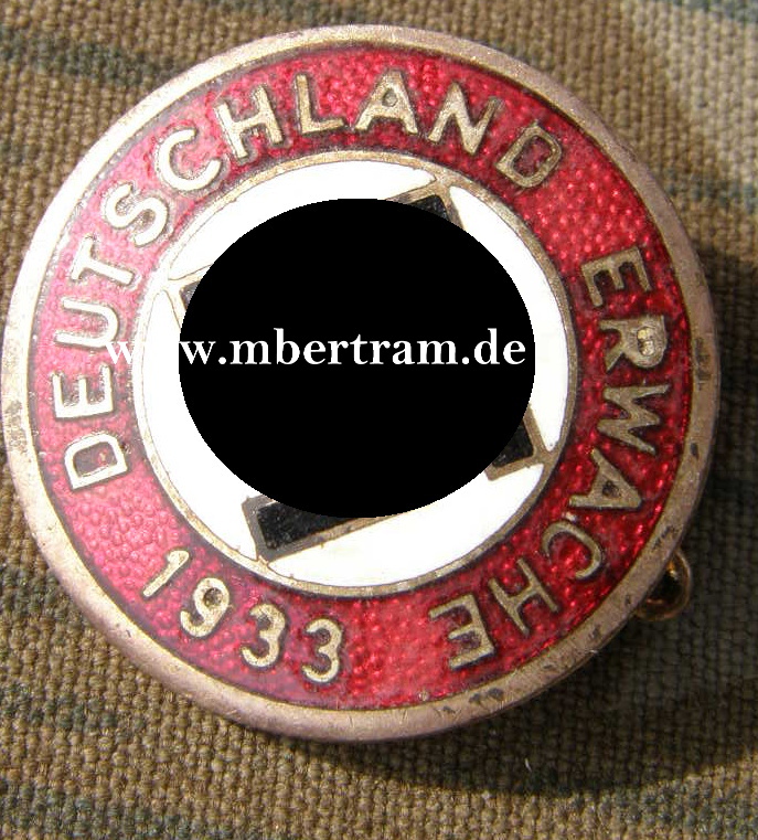 NSDAP Sympathisanten Abzeichen Deutschland erwache 1933
