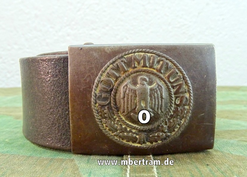 WEHRMACHTS KOPPELSCHLOSS STAHL, MIT RIEMEN:  RS & S  um 1942