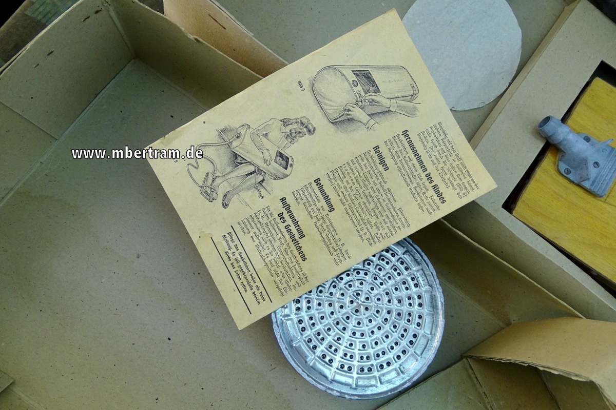 13511-175a7aed04d438e Komplettes Luftschutz Gasbettchen in Originalkarton mit Zubehör