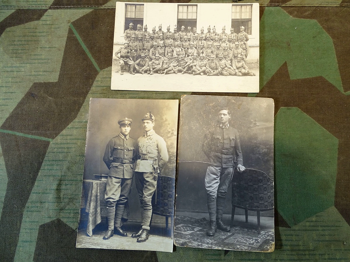 3 Fotos Österreich, 1914, Gebirgsjäger? 1. Weltkrieg plus 8 Privatfotos. 