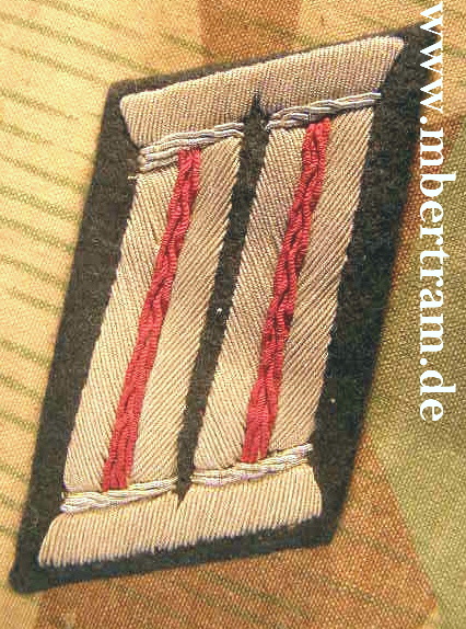 Kragenspiegel Offizier Artillerie/ Sturmgeschütze, WH