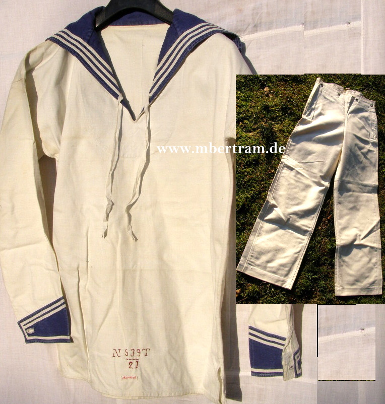 Reichsmarine/Kriegsmarine Matrosenbluse mit Hose