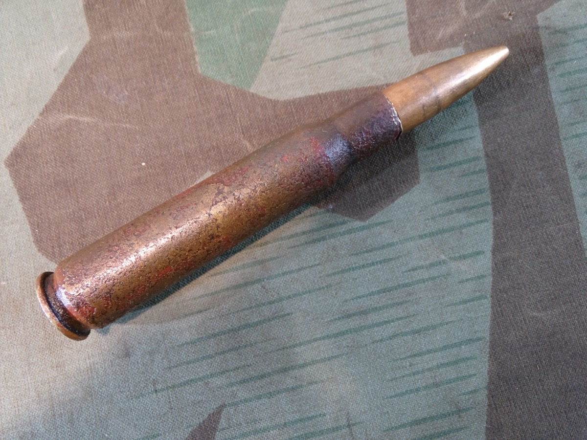 Alliierte Flugzeug Deko Bordwaffen Munition,  schweres 13,2mm MG, USA / Utah-Salt Lake City 1943