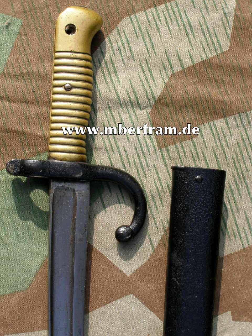 11114-6 Frankreich Säbelbajonett M 1866, Hst.: "Cohat 1870"