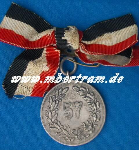 Med. 50 Jahr Jubiläumsfeier des Inf. Rgt. No. 57. 1860-1910