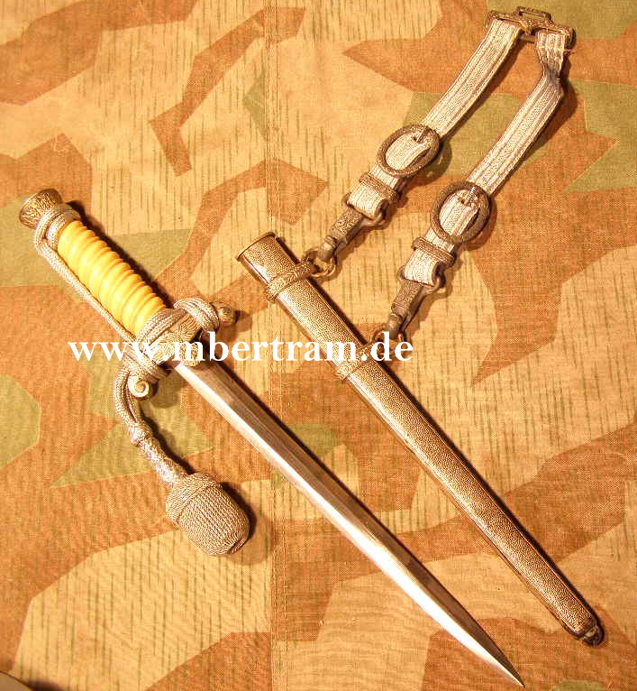HEERES OFFIZIERSDOLCH, PORTEPEE, GEHNGE, HÖRSTER