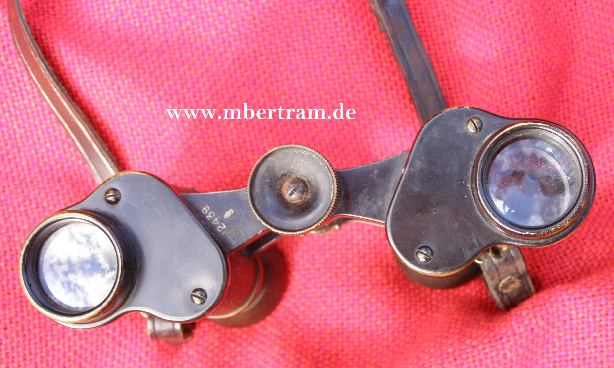 10441-11 Preussisches Militär- Dienstfernglas Doppelfernrohr 1903