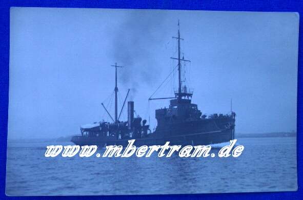Postkartenfoto, deutsches Kriegsschiff