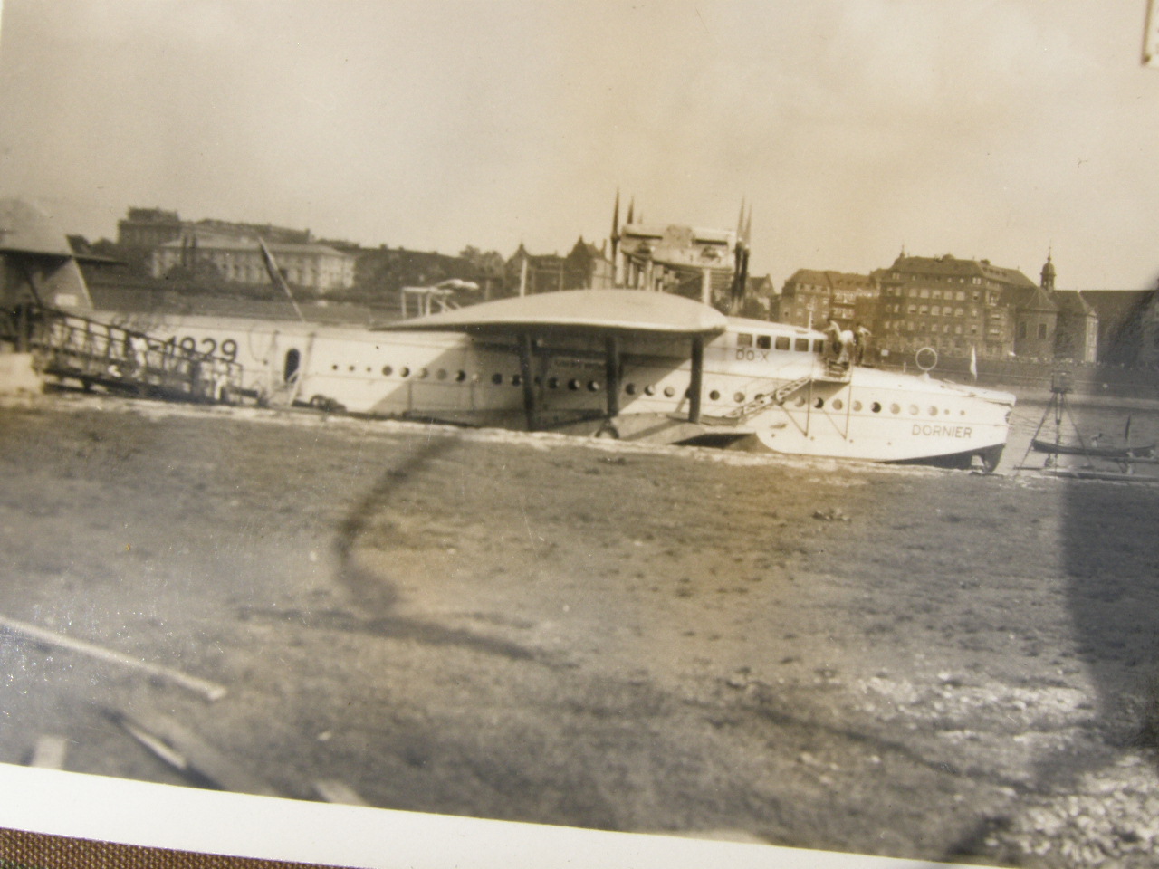 3 Fotos Dornier Flugboot " DO X", Abmessungen ca. 9x6,5