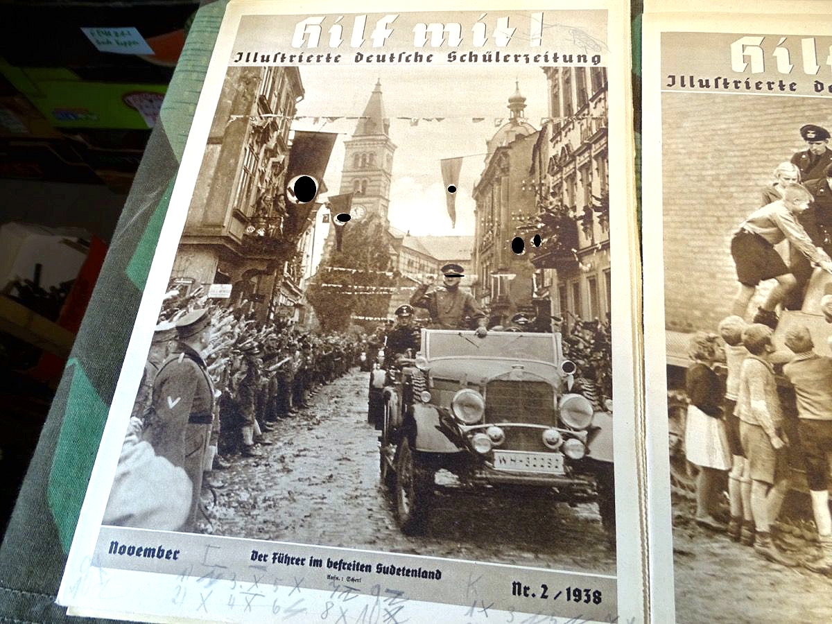 7 Hefte "Hilf Mit" Illustrierte deutsche Schülerzeitung 1938