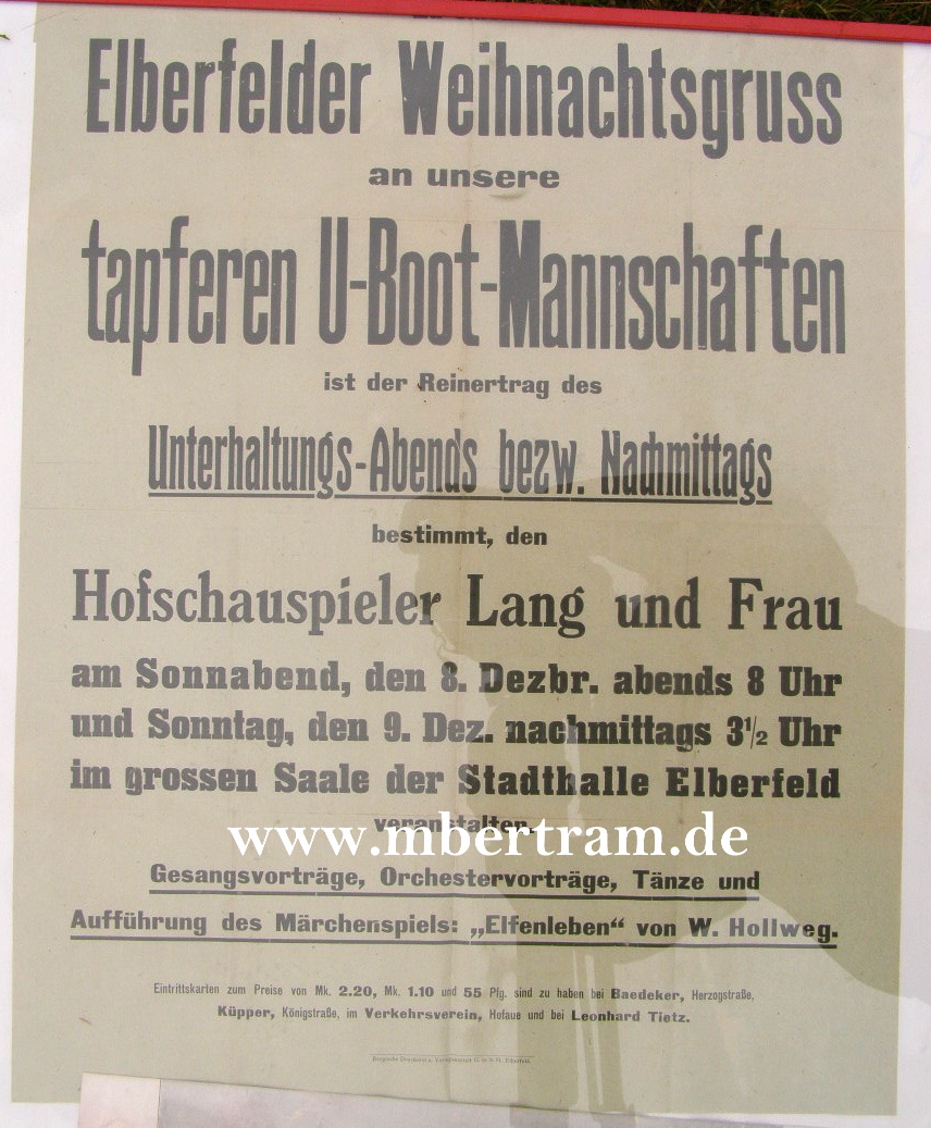 Plakat: Grüße an unsere tapferen U-Boot Mannschaften