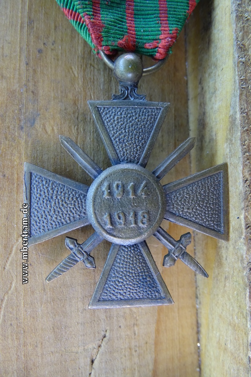 Frankreich : Croix de guerre 1914 - 1918 République française