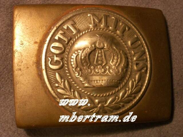 Preussen Koppelschloß für Mannschaften bis 1895, Messing
