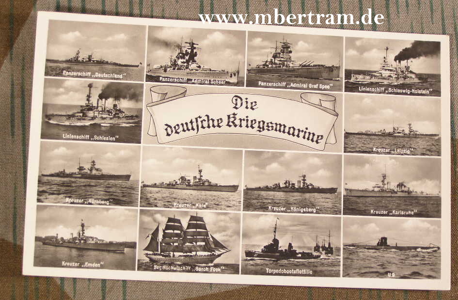 Die deutsche Kriegsmarine, ungelaufen, um 1938
